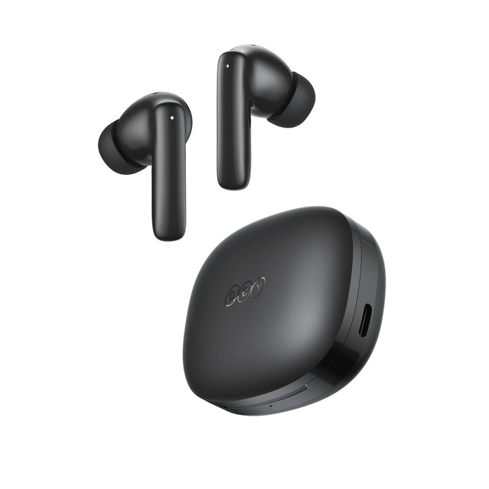QCY T13 Pro Безжични слушалки за уши с шумопотискане и ANC - Черни