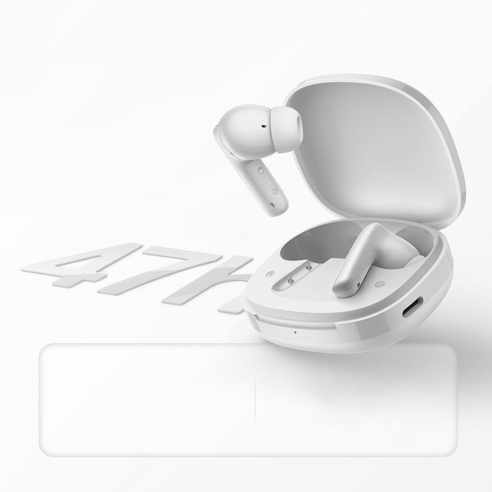 QCY T13 Pro Безжични слушалки за уши с шумопотискане и ANC - бели