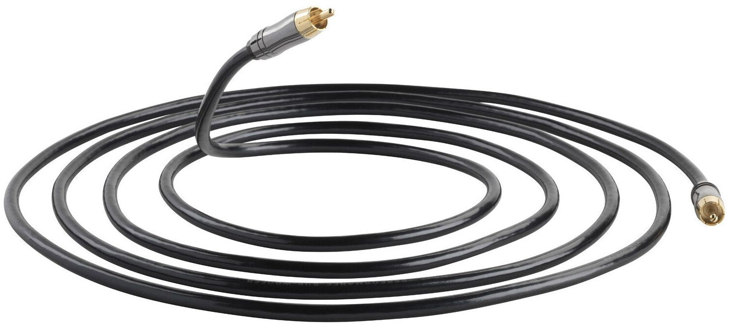 Кабел QED - Performance Subwoofer, RCA/RCA, 6 m, черен