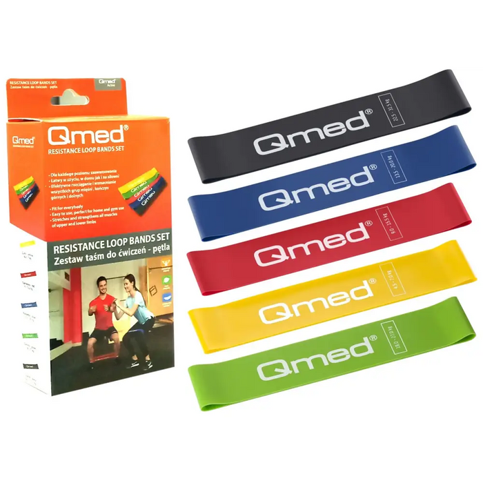 QMED комплект ластици за упражнения - примка