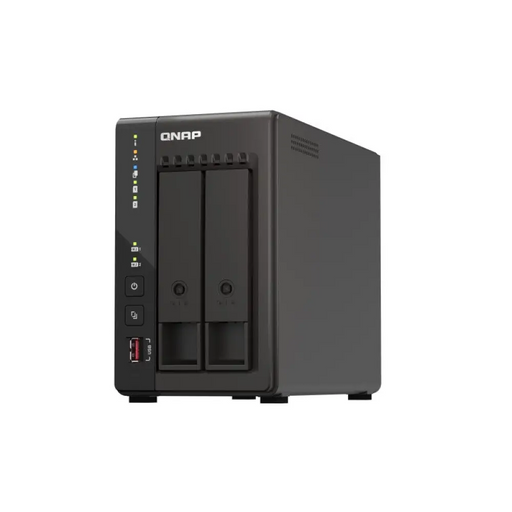 QNAP TS-253E NAS Tower Ethernet LAN Черен J6412