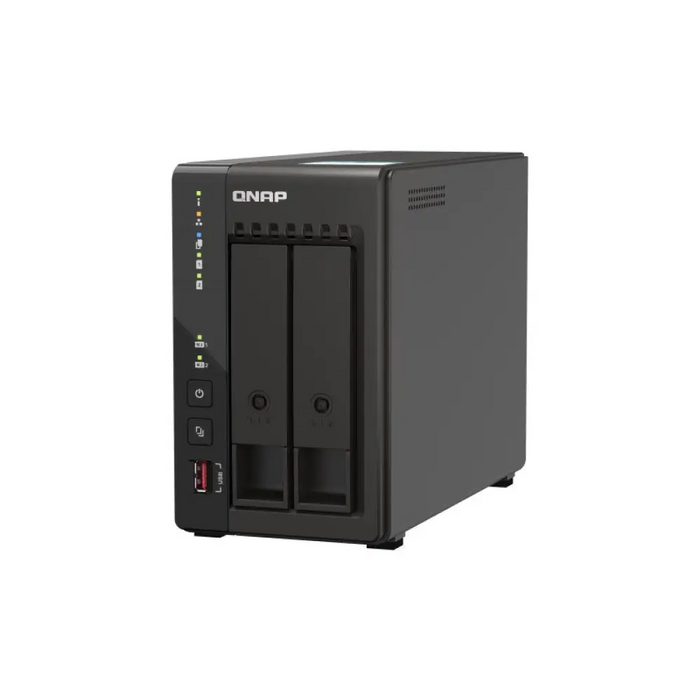 QNAP TS-253E NAS Tower Ethernet LAN Черен J6412