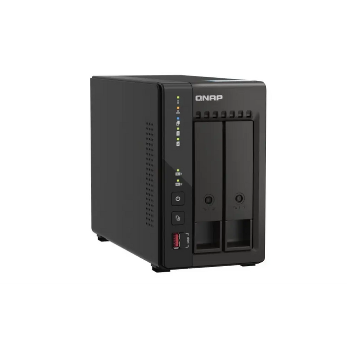 QNAP TS-253E NAS Tower Ethernet LAN Черен J6412