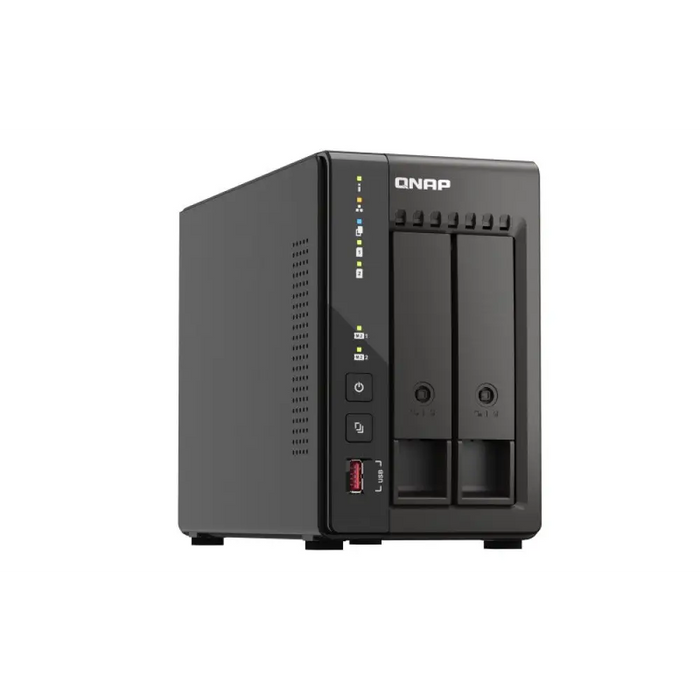 QNAP TS-253E NAS Tower Ethernet LAN Черен J6412