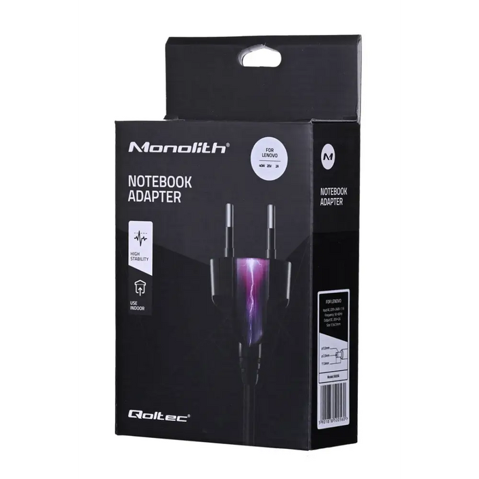 Qoltec 50056.40W захранващ адаптер/инвертор Indoor Black