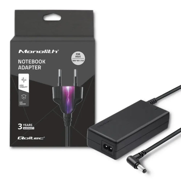 Qoltec 50071.90W захранващ адаптер/инвертор Indoor Black