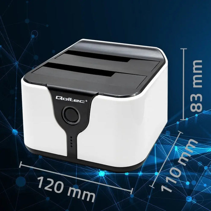 Qoltec 50309 HDD SSD 2.5’’ 3.5’’ докинг станция | SATA III