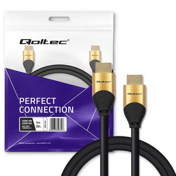 Qoltec 50354 HDMI v2.1 кабел Ултра висока скорост 8K | 60Hz