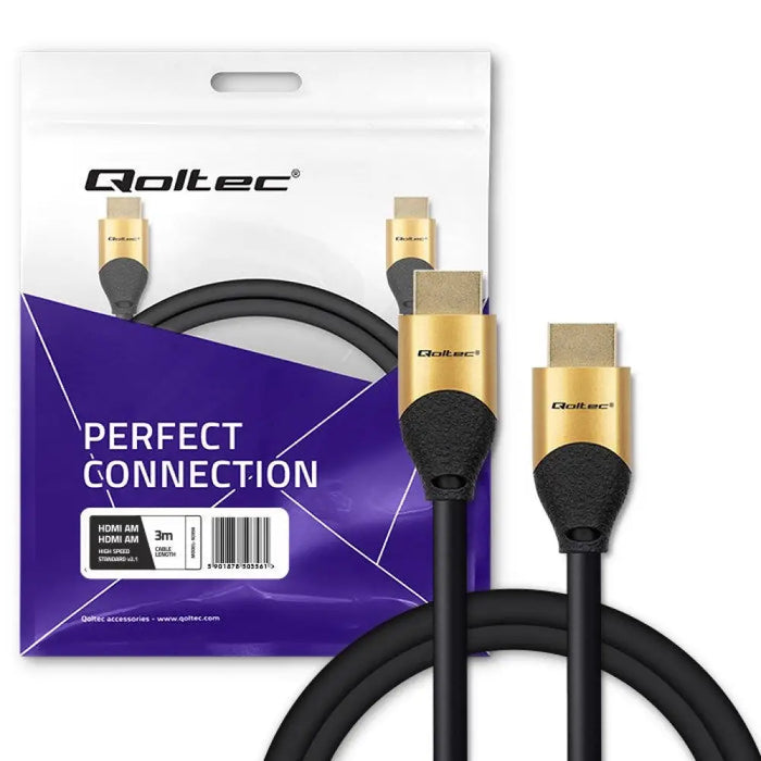 Qoltec 50356 HDMI v2.1 кабел Ултра висока скорост 8K | 60Hz