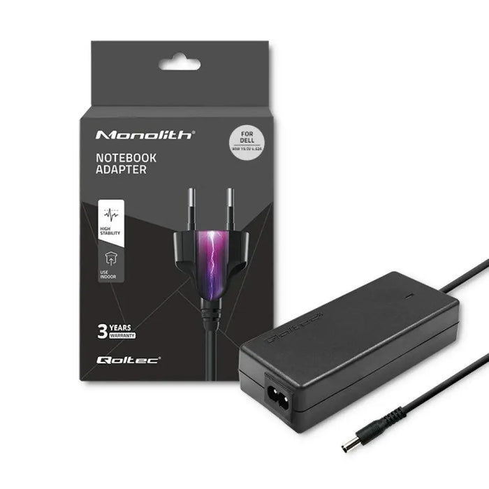 Qoltec 51516.90W захранващ адаптер за Dell | 90W | 19,5V