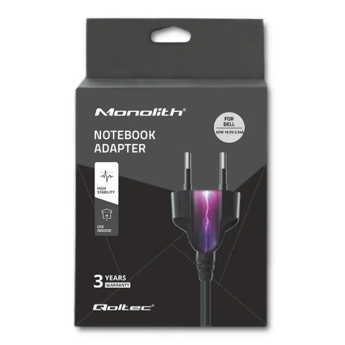Qoltec 51519.65W Захранващ адаптер за Dell | 65W | 19,5V