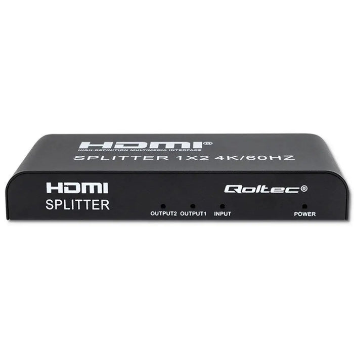 Qoltec 51797 активен HDMI сплитер 2 x HDMI 4K x 2K | 6Gb/s