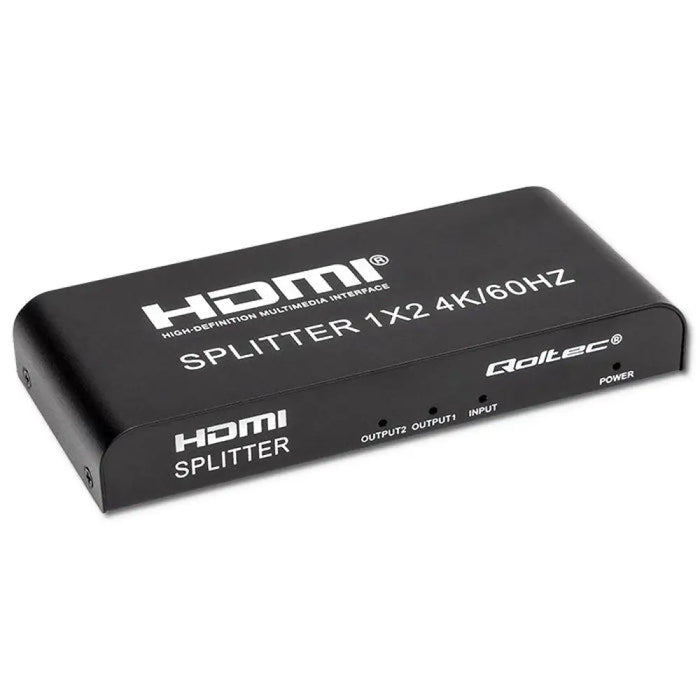 Qoltec 51797 активен HDMI сплитер 2 x HDMI 4K x 2K | 6Gb/s