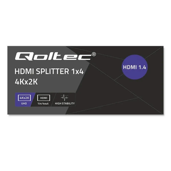 Qoltec 51798 активен HDMI сплитер 4 x HDMI 4K x 2K | 3,4