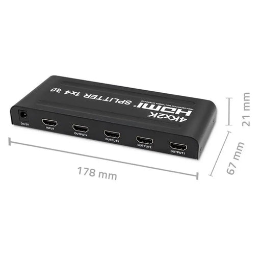 Qoltec 51798 активен HDMI сплитер 4 x HDMI 4K x 2K | 3,4