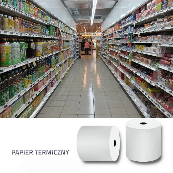 Qoltec 51892 Термична ролка 80 x 80 | 55g/m2 | 10бр | Без