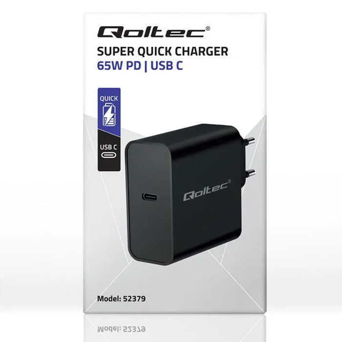 Qoltec 52379 Super Quick PD зарядно устройство | 1xUSB-C