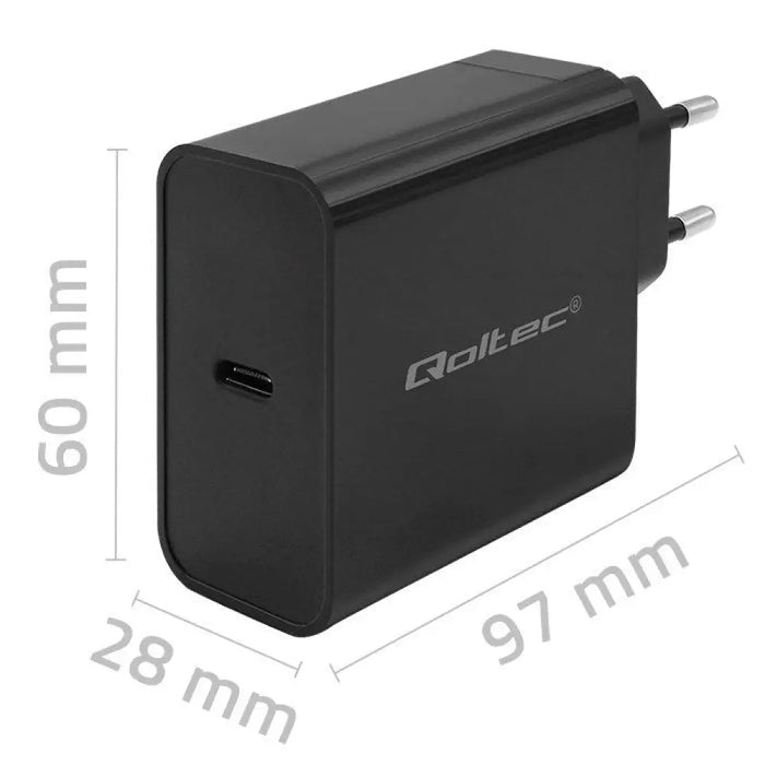 Qoltec 52379 Super Quick PD зарядно устройство | 1xUSB-C