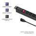 Qoltec 53998 Power strip for RACK 19’’ | 1U | 10A | PDU