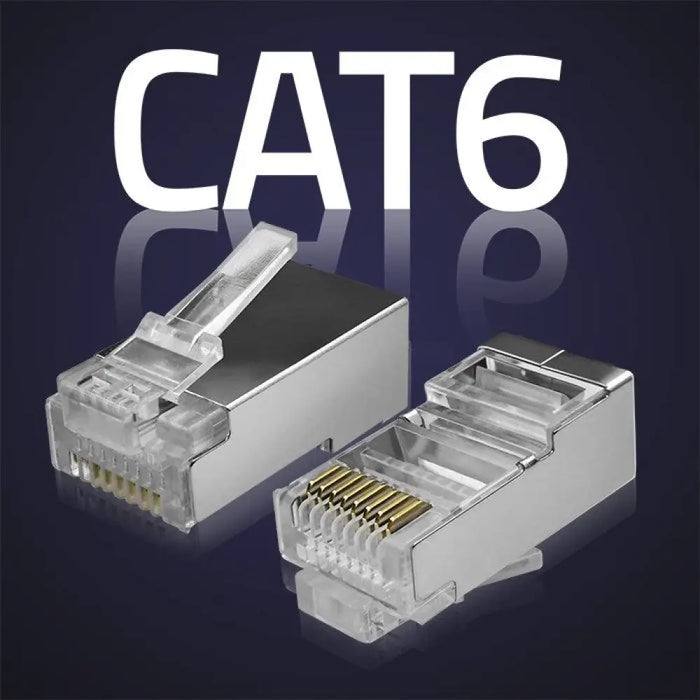 Qoltec 54556 Модулен конектор RJ45 | CAT6 | FTP | Позлатени