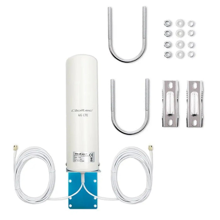 Qoltec 57044 4G LTE ДВОЙНА антена | 5dBi | всепосочна