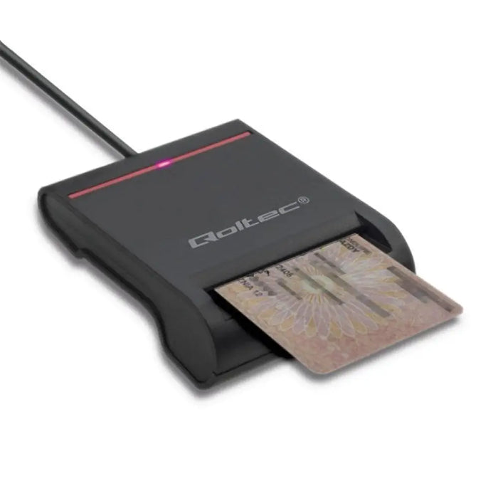 Qoltec Smart chip ID скенер за карти