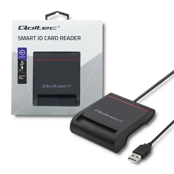 Qoltec Smart chip ID скенер за карти