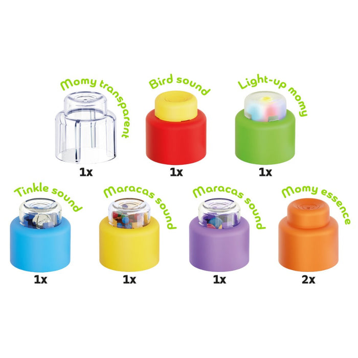QUERCETTI Конструктор Momy Soft Sensory Blocks Discovery 8ч.