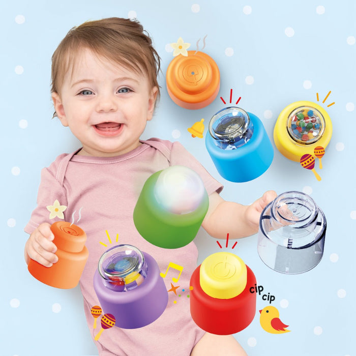 QUERCETTI Конструктор Momy Soft Sensory Blocks Discovery 8ч.