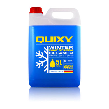 ЗИМНА ТЕЧНОСТ ЗА ЧИСТАЧКИ -25C 5L ГОТОВА ЗА УПОТРЕБА QUIXY