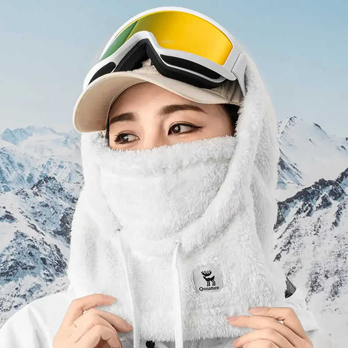 Qunature Arctic Velvet Ski Balaclava Размер M - Бяла
