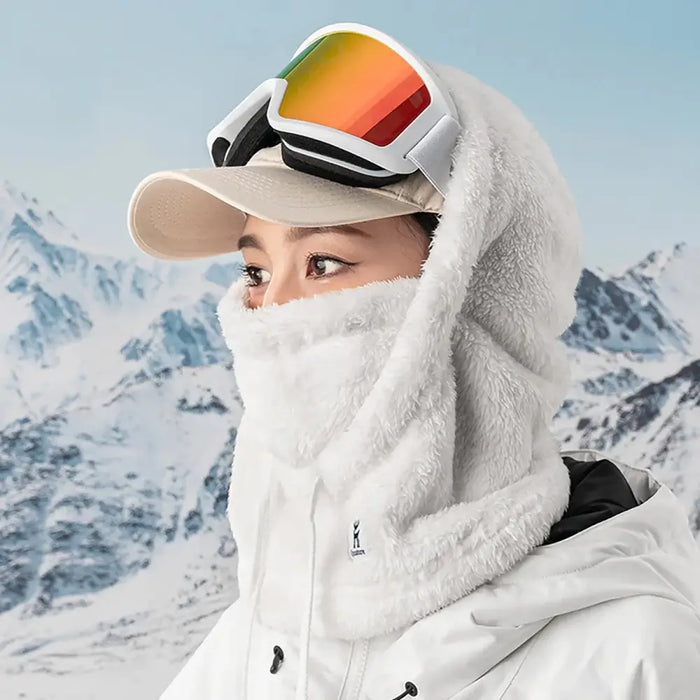 Qunature Arctic Velvet Ski Balaclava Размер M - Бяла