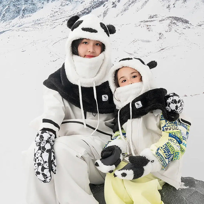 Qunature Panda Heat Transfer Ски ръкавици Детски размер S