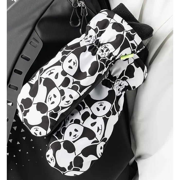 Qunature Panda Heat Transfer Ски ръкавици Детски размер S