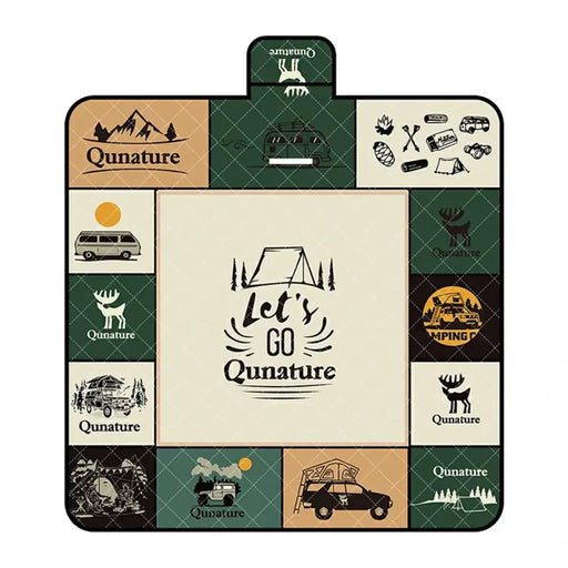 Qunature Водоустойчиво туристическо одеяло за пикник 2 х 2