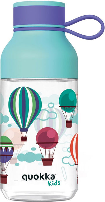 Детска бутилка за вода Quokka Kids - Ice, Air Baloons, 430 ml
