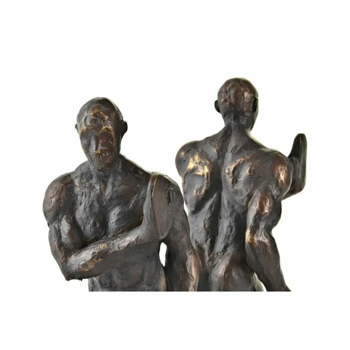 Raamatutugi DKD Home Decor Черен Мед Смола Мъже 14 x 8,4 x