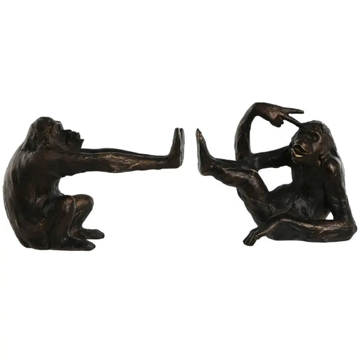Raamatutugi Home ESPRIT Смола Маймуна 22,5 x 9,8 x 17 cm