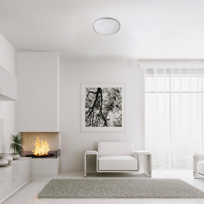 LED ПЛАФОН ENGON 18W 1220LM D27 СРЕБЪРЕН