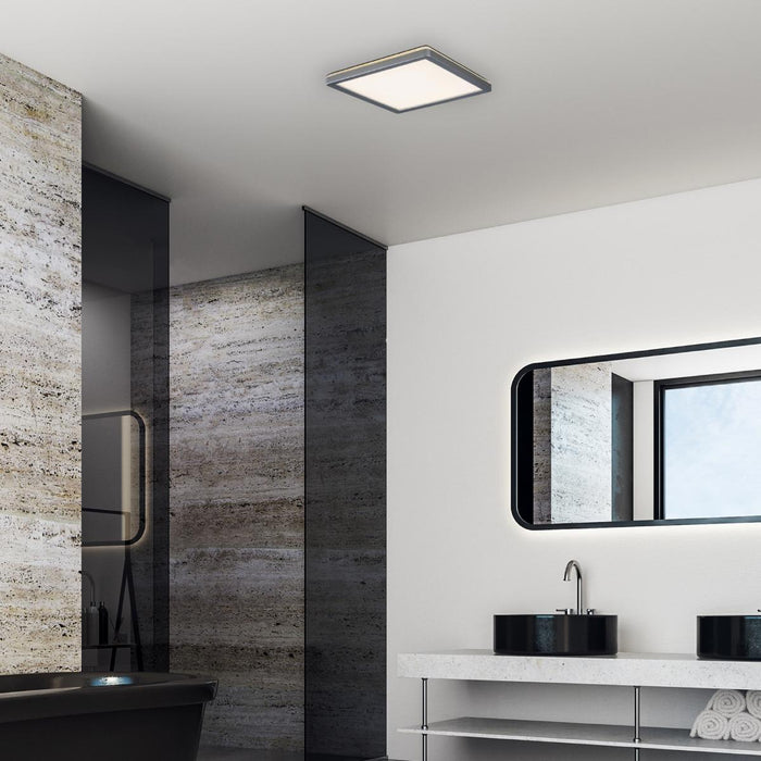 LED ПЛАФОН LAMBERT 15W 25X25 IP44 СРЕБРО