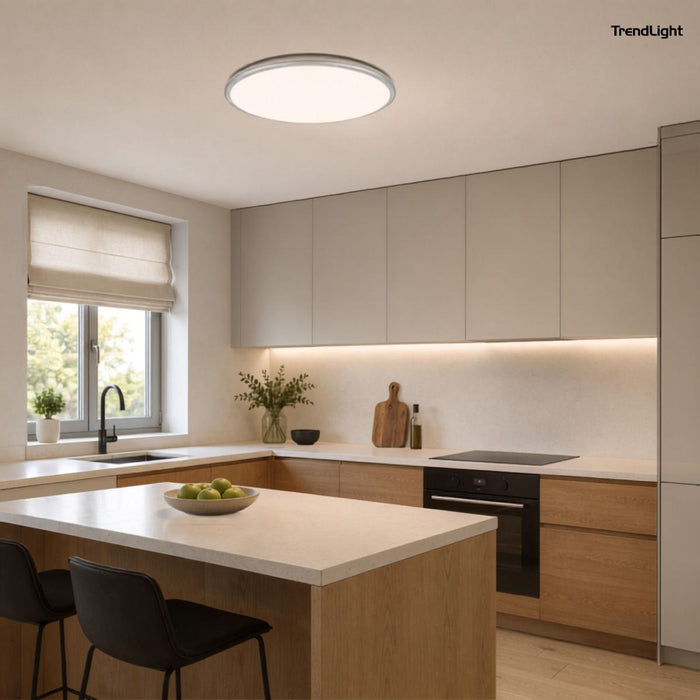 LED ПЛАФОН 45W 48CM 4500LM СРЕБРО