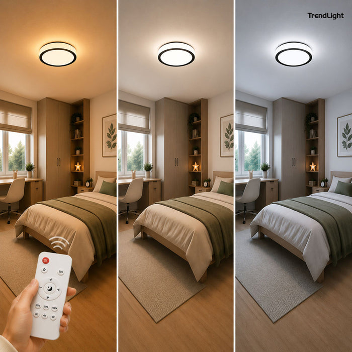 LED ПЛАФОН 30W CCT 48CM 2500LM ДИСТАНЦИОННО УПРАВЛЕНИЕ RABALUX LIRIOPE