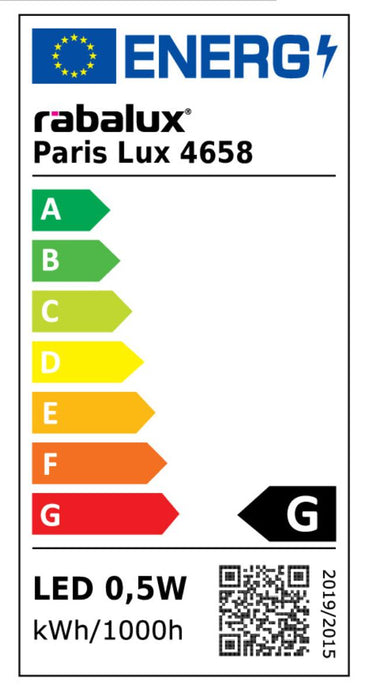 ЛАМПА НОЩНА LED 0,5W PARIS ВГР
