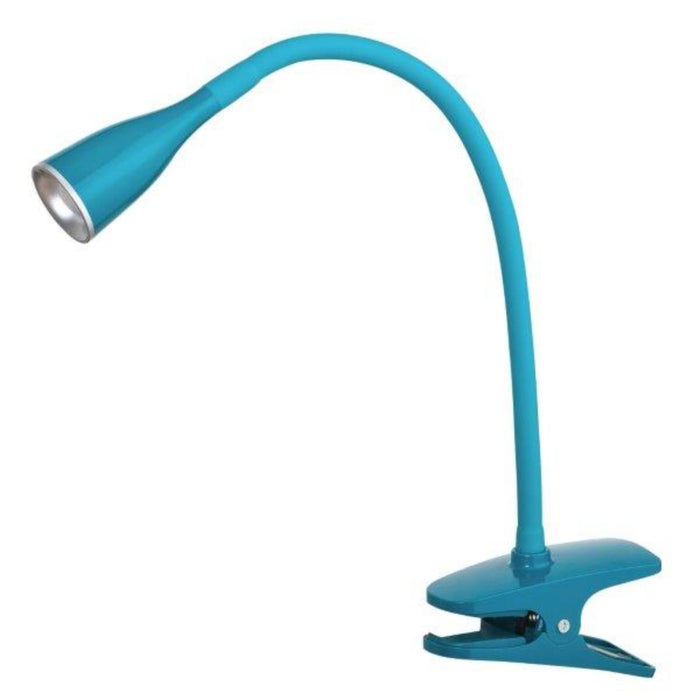 LED НАСТОЛНА ЛАМПА JEFF С ЩИПКА, СИНЬО