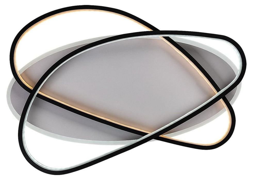 LED плафон Rabalux - Brantiel, 57W, 3000-6000K, с дистанционно, бял/черен