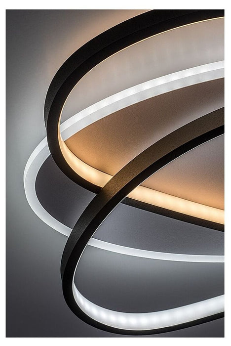 LED плафон Rabalux - Brantiel, 57W, 3000-6000K, с дистанционно, бял/черен
