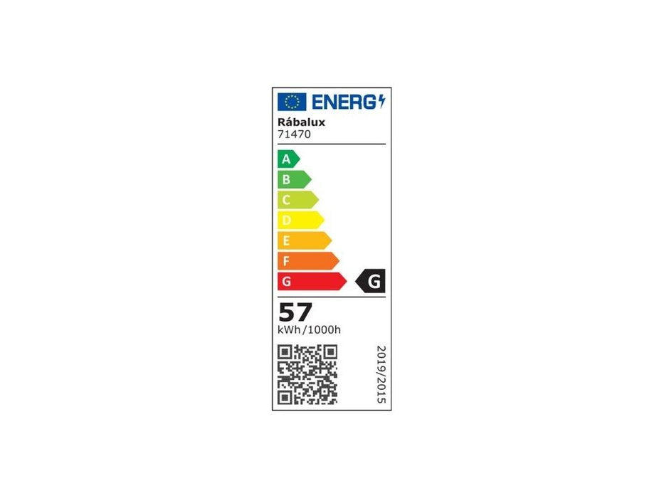 LED плафон Rabalux - Brantiel, 57W, 3000-6000K, с дистанционно, бял/черен