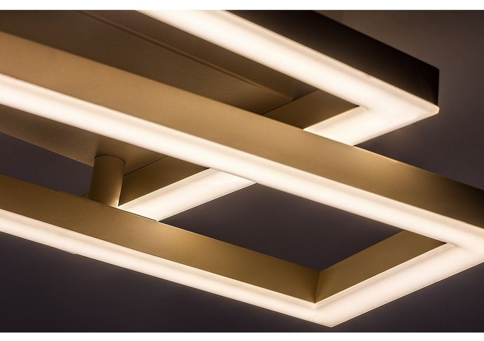 LED плафон Rabalux - Glavian, 24W, 4000K, 37x22.5cm, сиво-бежов