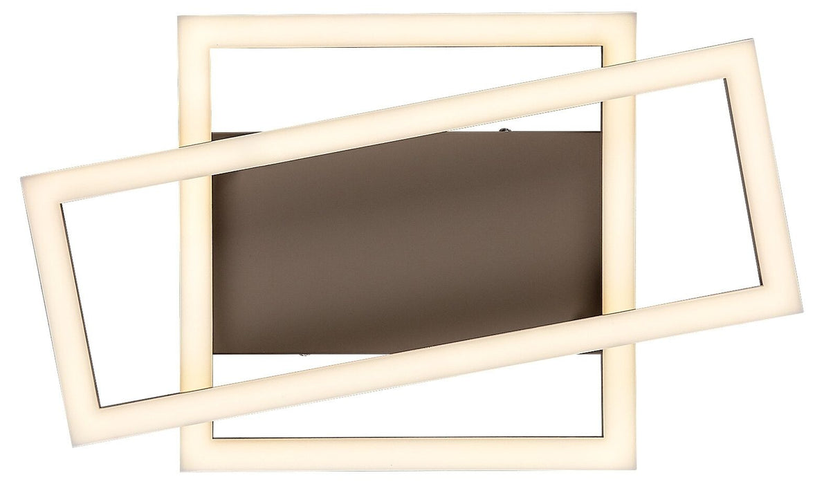 LED плафон Rabalux - Glavian, 24W, 4000K, 37x22.5cm, сиво-бежов