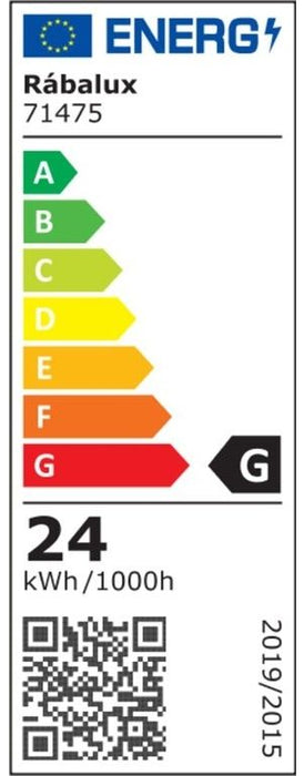 LED плафон Rabalux - Glavian, 24W, 4000K, 37x22.5cm, сиво-бежов